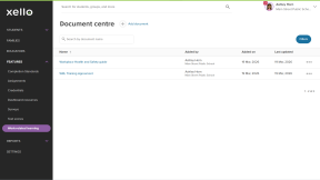 Document center in Xello